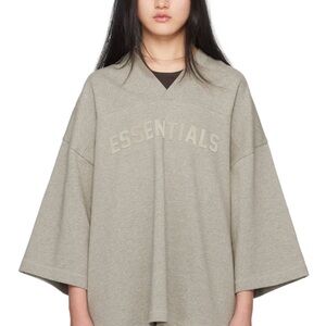 Fear of God Essentials Oversized Gray Football T-Shirt